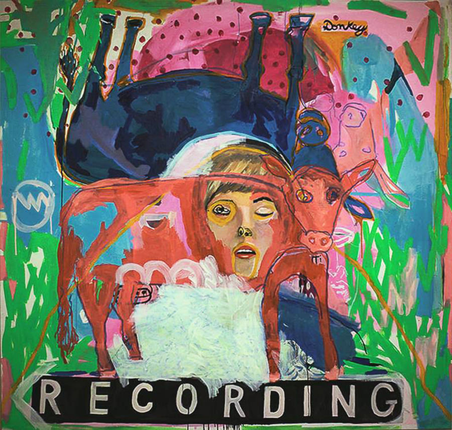 Recording, 169 x 160 cm, Oil on canvas, 2016, Image courtesy of Ugo LI