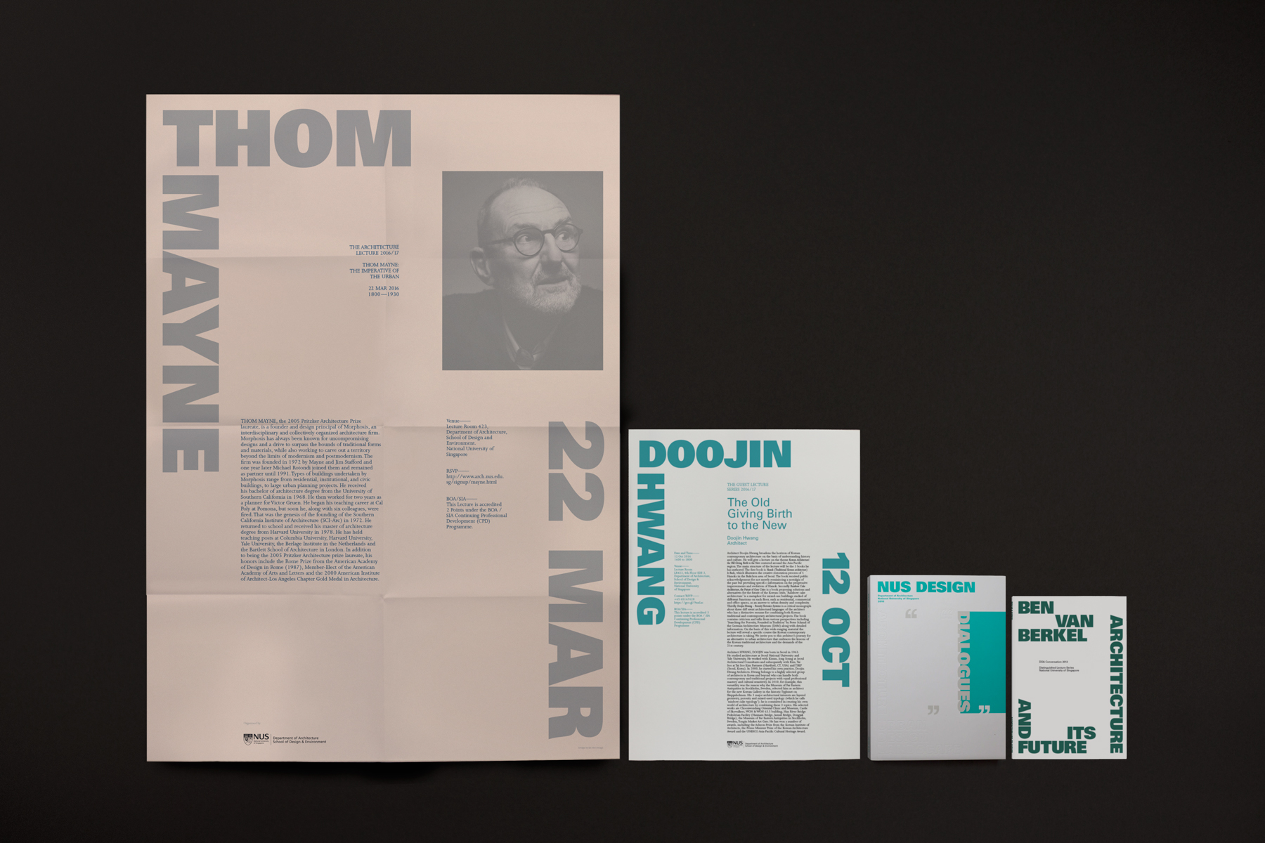 NUS Architecture, visual identity and publication, Image courtesy of Do Not Design