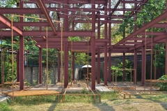 'structure', wood installation, Chiang Mai.