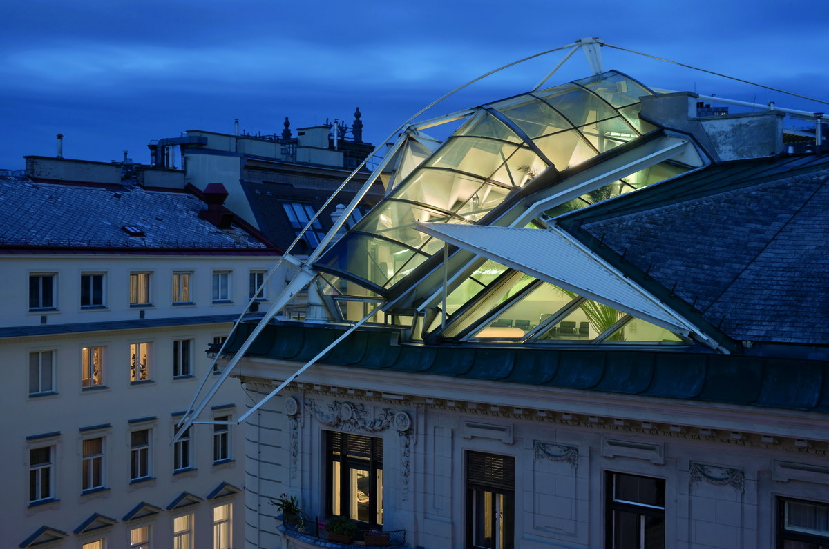 Rooftop Remodelling Falkestraße, Vienna, Austria , Photo © Duccio Malagamba 