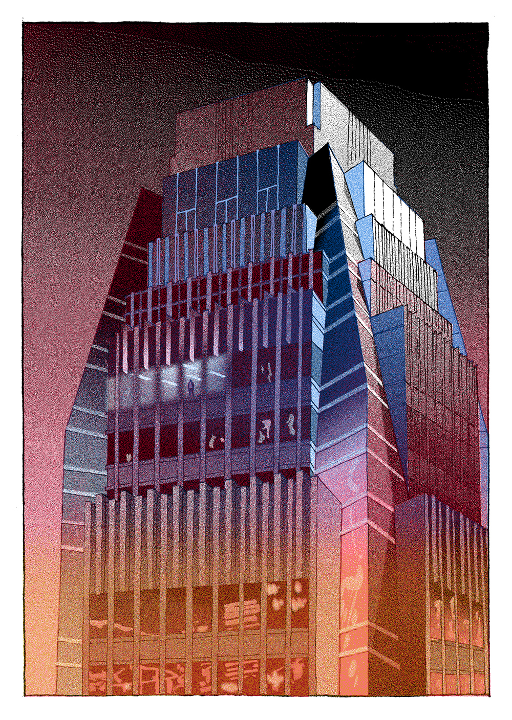 Limited edition screen-print in the Real Big City Series, Image © Idlebeats